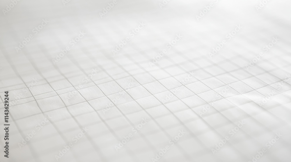 Aufkleber Clean white paper texture with faint grid pattern suitable for various design applications and projects