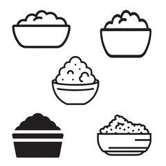 Cottage Cheese,sweet, cupcake, food, dessert, chocolate, bakery, strawberry vector design icon symbol 