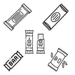 Granola Bar,pencil, design, equipment, brush vector design icon symbol 