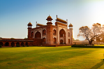 Fototapeta premium Main gateway ( darwaza ) for Taj Mahal Entry, Agra India