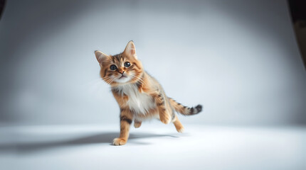 kitten on a white background