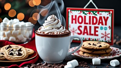 Winter Hot Cocoa and Cookies Sale