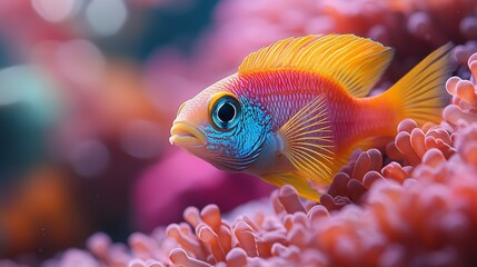 Vibrant Reef Fish Among Coral Blooms