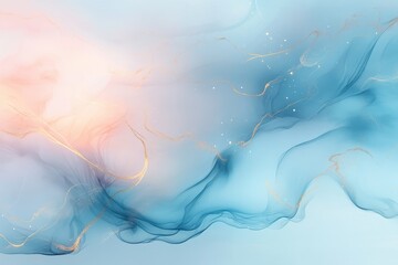 Abstract fluid art marble texture pastel colors