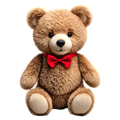 Obraz premium A cute teddy bear with a jovial expression.