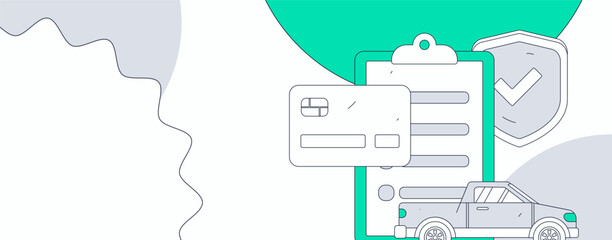 Buy insurance for car flat character vector concept operation illustration  © Lyn Lee