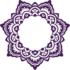 Beautiful flower art and mandala vector design