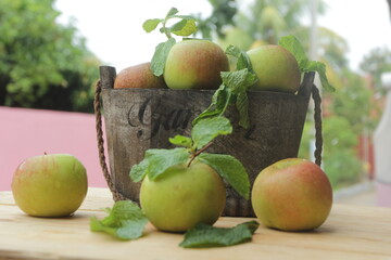 apples in a basket