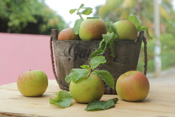 apples in a basket