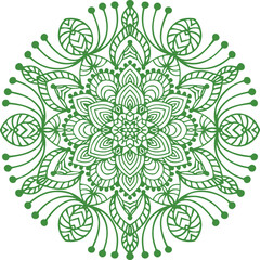 Beautiful flower art and mandala vector design