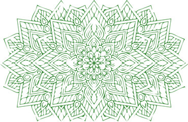 Beautiful flower art and mandala vector design