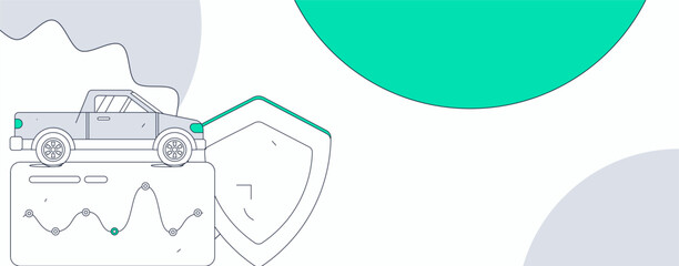 Buy insurance for car flat character vector concept operation illustration
