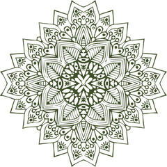 Beautiful flower art and mandala vector design
