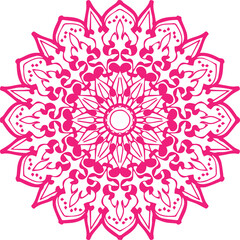 Beautiful flower art and mandala vector design