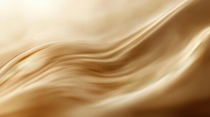 Solid beige background theme, A smooth, flowing fabric in warm, golden tones, showcasing delicate textures and light reflections.