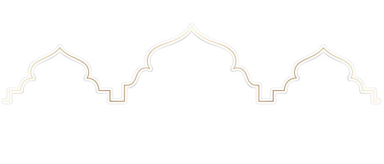background banner islamic arch ramadan eid frame vector. luxury golden arabic ornament illustration
