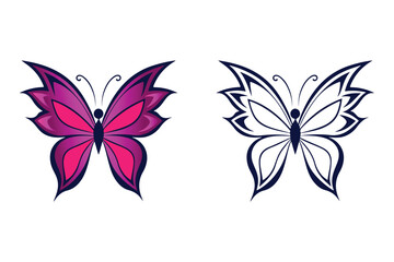 Blue Butterfly's-Vector Illustration