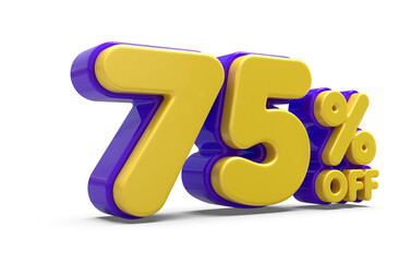 75 percent purple offer in 3d