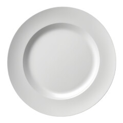 white plate isolated on white