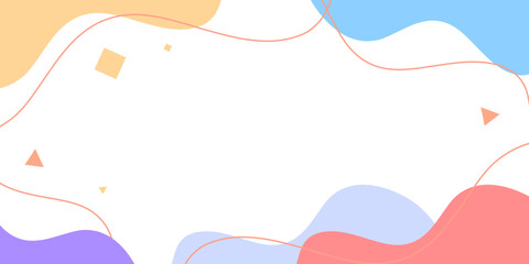 flat abstract background with waves and lines. vector flat background