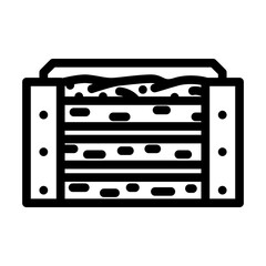 composting garden maintenance line icon vector. composting garden maintenance sign. isolated contour symbol black illustration