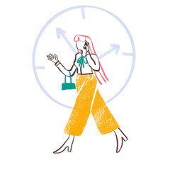 Woman time management