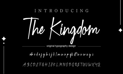 signature Font Calligraphy Logotype Script Brush Font Type Font lettering handwritten