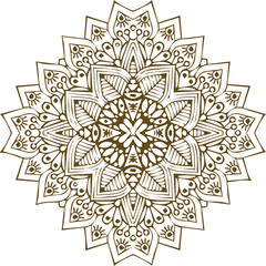 Beautiful flower art and mandala vector design