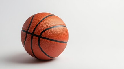 Fototapeta premium Basketball on white isolated ackground