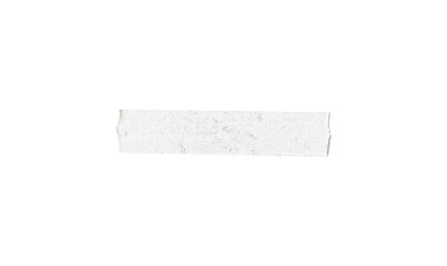 White Torn Paper Tape Strip – Isolated Transparent Adhesive Texture