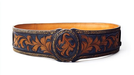 Belt on white isolated_background