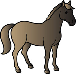 Obraz premium Horse design art illustrator eps vector