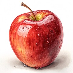 appale on white background
