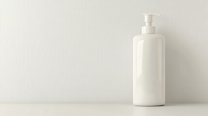 Body lotion on white isolated backgroun