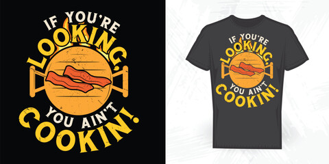  Funny Cooking Lover Vintage Cooking  T-shirt Design