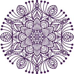 Beautiful flower art and mandala vector design