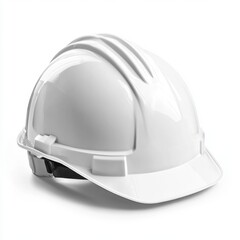 Fototapeta premium white safety helmet isolated on white background