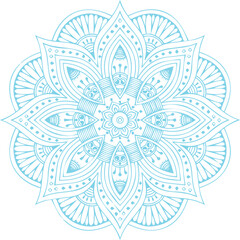 Beautiful flower art and mandala vector design
