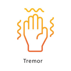 Tremor Vector Gradient Icon. Eps 10 File 