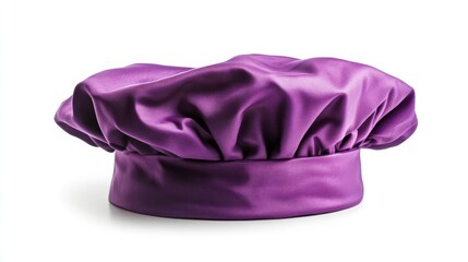purple chef hat. chef hat on white background