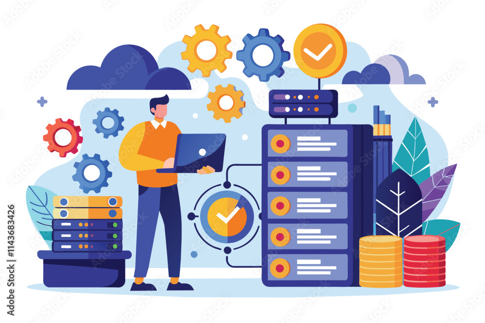 Poster hosting server maintenance with database management and server optimization, providing server mainte