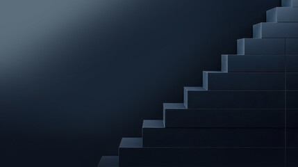 Fototapeta premium A stairway leading symbolizing success and achievement