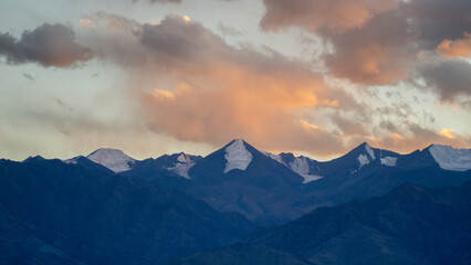 sunrise in the mountains