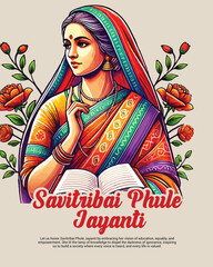Savitribai Phule Jayanti Celebrating Indias first woman teacher on 3rd January social media post
