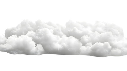 White clouds isolated on transparent or white