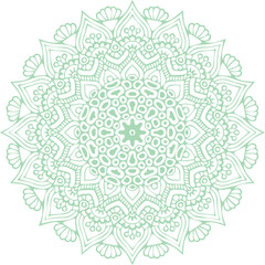 Beautiful flower art and mandala vector design