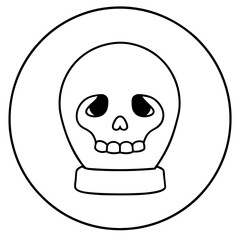 halloween skull icon