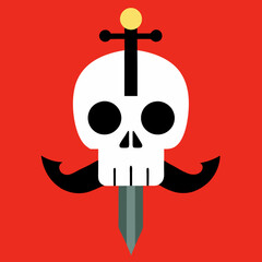 pirate skull and crossbones