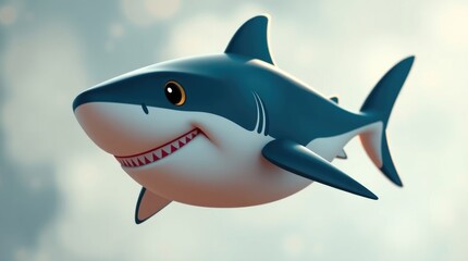 Obraz premium Bright and lively aquatic character swims joyfully through vibrant waters, surrounded by joyful bubbles and enchanting marine life, capturing playful hearts everywhere