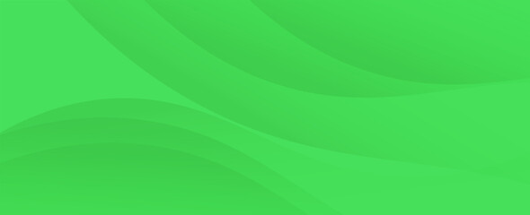 Modern green banner background. Graphic design banner pattern background template with dynamic wave shapes. vector